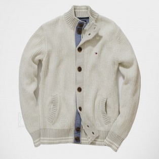 TOMMY HILFIGER SWETER MESKI - CARDIGAN